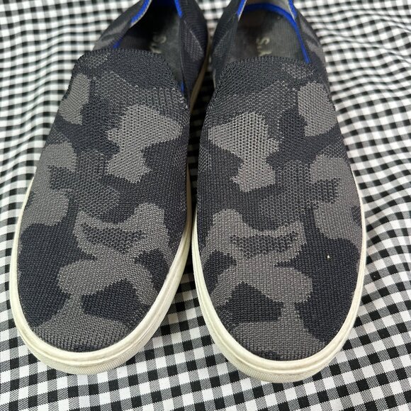 Rothy’s Gray Camo Slip On Sneakers Washable Flats Women's Size 7.5 - Picture 3 of 5